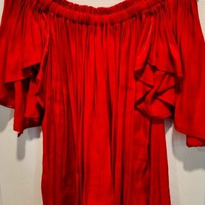 Moresca Shimmer Blouse - red - Renaissance & Fantasy Clothing/Costume